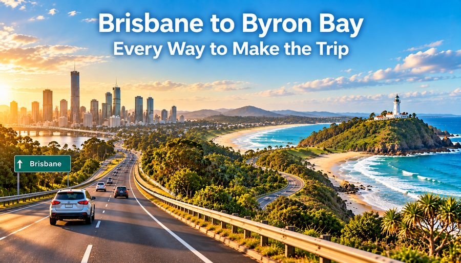 Motorway from Brisbane down the coast to Byron Bay
